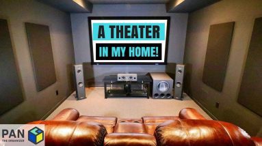 A MOVIE THEATER IN MY HOME !!! (MAN CAVE TOUR & HOME THEATER SETUP !!)