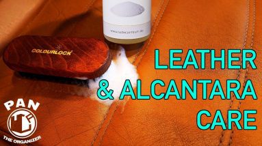 ULTIMATE LEATHER AND ALCANTARA CARE TUTORIAL !!  How to clean and protect leather and alcantara!
