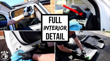 CLEANING A CAR INTERIOR !! COMPLETE INTERIOR DETAIL OF A DAILY DRIVER !!