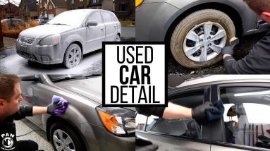 CLEANING AND DETAILING A NEGLECTED 10 YEAR OLD CAR !!!