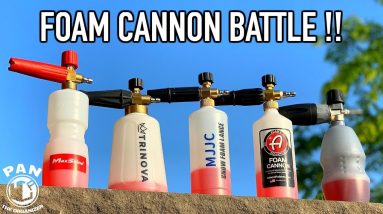 FOAM CANNON BATTLE !!  WHAT IS THE BEST FOAM CANNON ??
