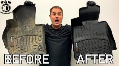 HOW TO CLEAN RUBBER FLOOR MATS !!  QUICK & EASY !