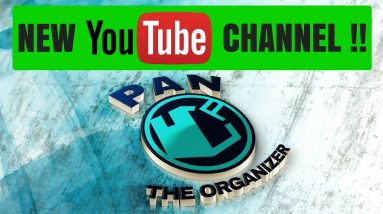 NEW YOUTUBE CHANNEL: Pan The Organizer!!!