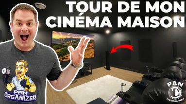 Visite de mon nouveau cinéma maison!  4K DOLBY ATMOS !