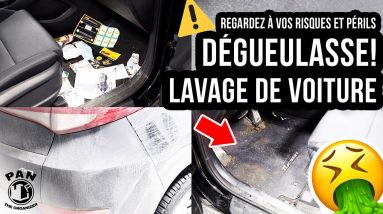 Lavage d'une voiture très sale et dégueulasse!