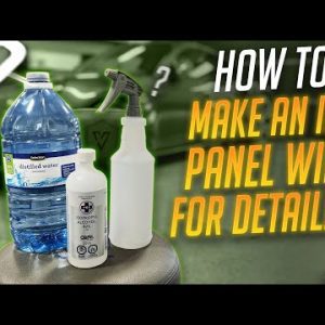 How To Make An IPA Panel Wipe For Car Detailing