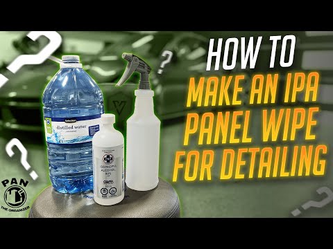 How To Make An IPA Panel Wipe For Car Detailing