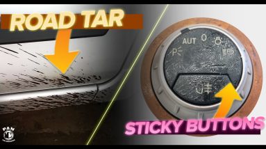 How To Remove Road Tar & Clean Sticky Buttons In Your Car!