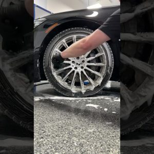 Satisfying Wheel Cleaning Sounds… #shorts