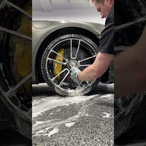 Satisyfing Wheel & Tire Cleaning! #shorts