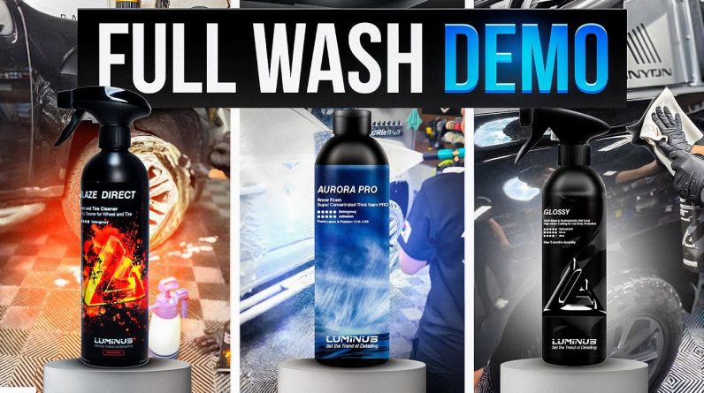 Perfect Exterior Wash Using Luminus Products!