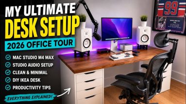 My Ultimate YouTube Desk Setup 2026 | Productivity & Editing Workspace