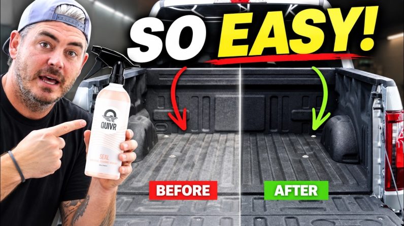 The EASY Way to Restore a Faded Truck Bed Liner & Plastic Trim!