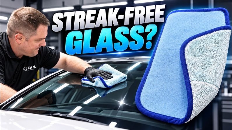 The SECRET to STREAK FREE Glass?! 😱 NEW CLEAN Glass Towel!